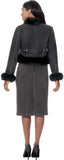 Sharz B London 8202 black jacket dress