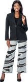 Sharz B London 8233 black denim pant set