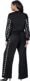 Sharz B London 8242 black pant set