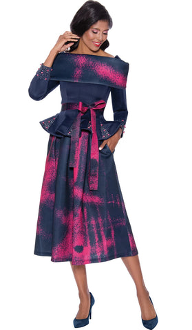 Stellar Looks 2 Piece Scuba Dress 1771-BW Size 8-26W – fitrite