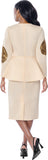 Stellar Looks 601121 peplum champagne dress