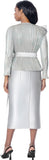 Stellar Looks 601162 silver skirt set
