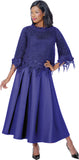 Stellar Looks 601242 purple skirt suit