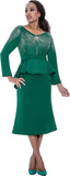 Stellar Looks 1961 Emerald Green Scuba Dress