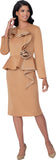 Stellar Looks 600461 mocha skirt suit