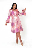Tally Taylor 41088 pink jacket dress