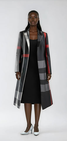 Tally Taylor 41033 plaid jacket dress