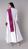 Tally Taylor 41099 white women's clergy robe