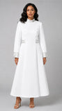 Tally Taylor 41142 scuba white clergy dress