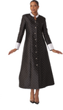 Tally Taylor 4816 rhinestone embellished black clergy robe