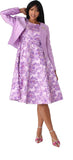Tally Taylor 4819 purple brocade jacket dress