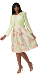 Tally Taylor 4830 green brocade jacet dress