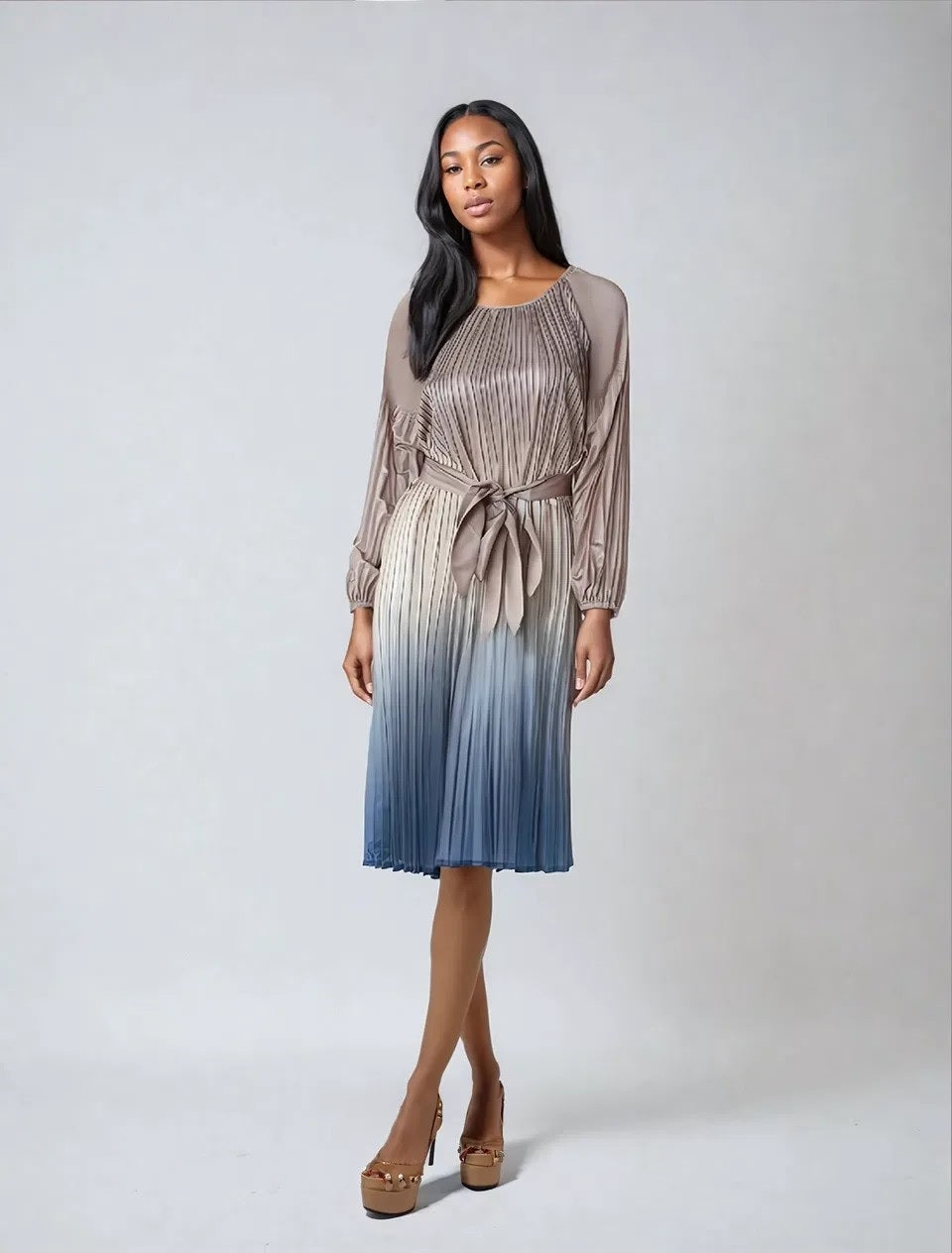 open lace back dress Taylor