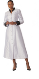Tally Taylor 4816 women's white clergy robe