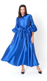 Chancele 9846 royal blue maxi dress