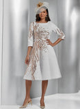 White Sequin Dress