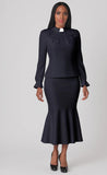 Tally Taylor 4601 women's black clergy skirt suit