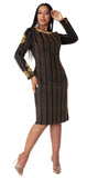 Tally Taylor 4896 black knit dress