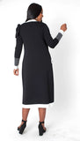 Kayla 5312 black knit jacket dress