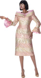 Terramina 7006 pink midi dress