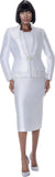 Terramina 7013 white skirt suit