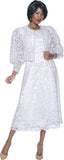 Terramina 7051 white lace dress