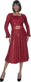 Terramina 7084 burgundy dress