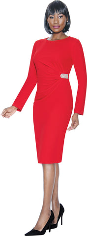 Terramina 7093 red knit dress