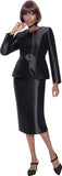 Terramina 7121 black skirt suit