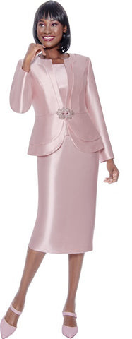 Terramina 7121 Rose Pink Skirt Suit