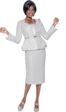 Terramina 7133 silver skirt suit