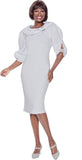 Terramina 7135 white scuba dress