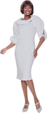 Terramina 7135 white Scuba dress
