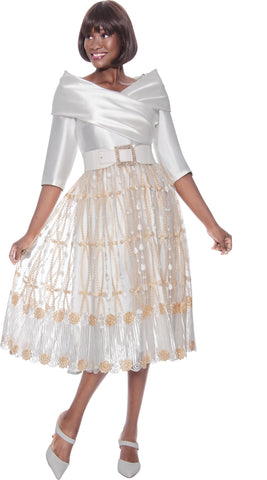 Terramina 7139 Off white dress