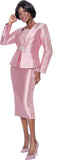 Terramina 7145 pink skirt suit