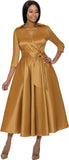 Terramina 7869 gold maxi dress