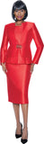 Terramina 7990 red skirt suit