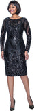 Terramina 8790 black sequin dress