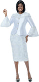 Terramina 7278 white skirt suit