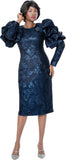 Terramina 7325 navy blue dress