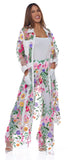 Floral Bliss White Palazzo Set