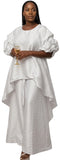High Low white Pant Set