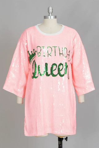 Birthday Queen Sequin Jersey