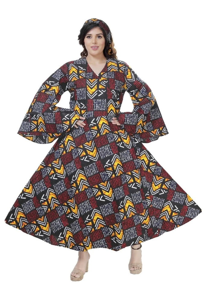 African Print Wrap Dress African Print Wrap Dress