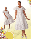 Chancele 9725 white dress