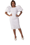 Chancele 9727 white dress