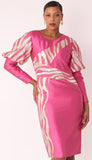 Chancele 9736 pink dress