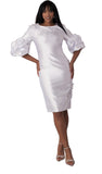 Chancele 9742 white dress
