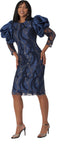 Chancele 9745 navy blue dress