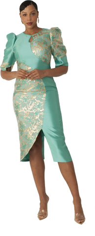 Chancele 9748 brocade dress